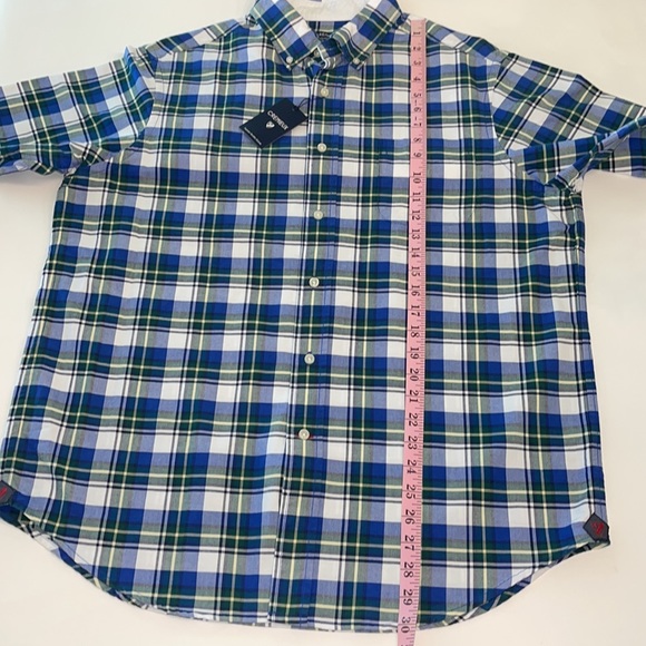 Cremieux Classics Cotton Short-Sleeve Button Down Blue Shirt Size Large NWT - Picture 10 of 15